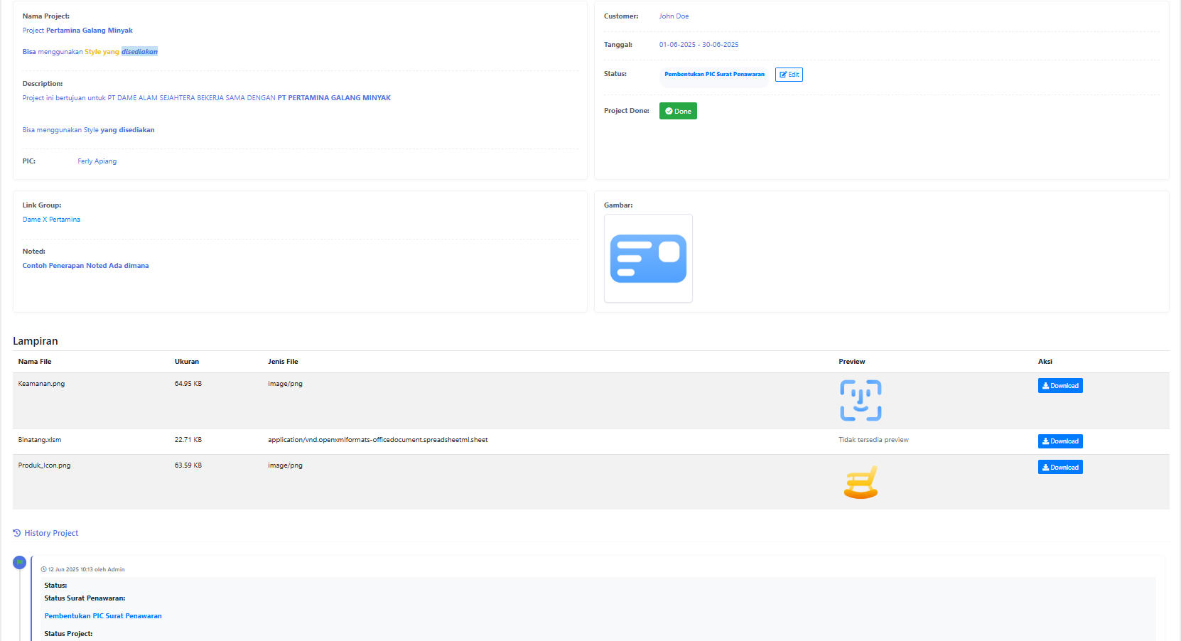 Detail Surat Penawaran
