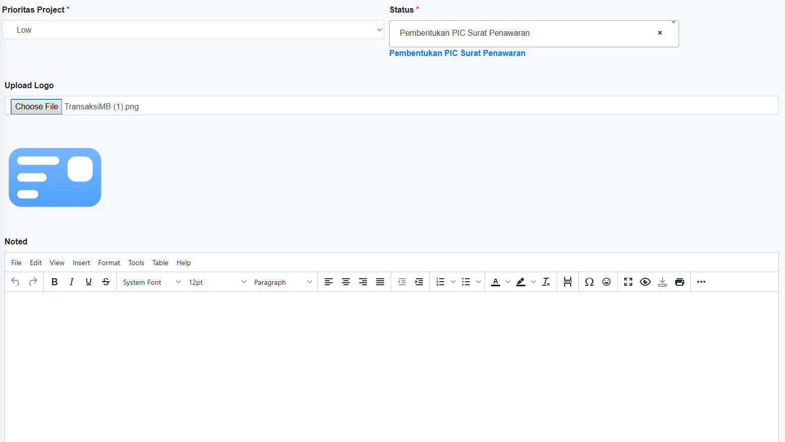 Prioritas dan Status